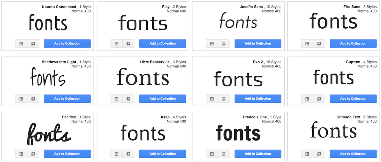 Tipografías Fuentes Google Fonts